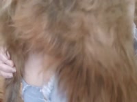 Amateur girl getting fucked by furry dog xxx